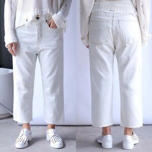 R13 Jeans Tailored Drop Kinney Linen Indigo Denim Jeans in Off White Size 26-
